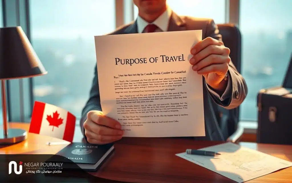 نامه هدف از سفر به کانادا - بررسی 0 تا 100 و کامل Purpose of travel